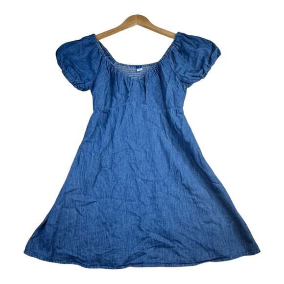 Old Navy‎ Flutter Sleeve Mini Dress size Small Blue - Picture 1 of 7